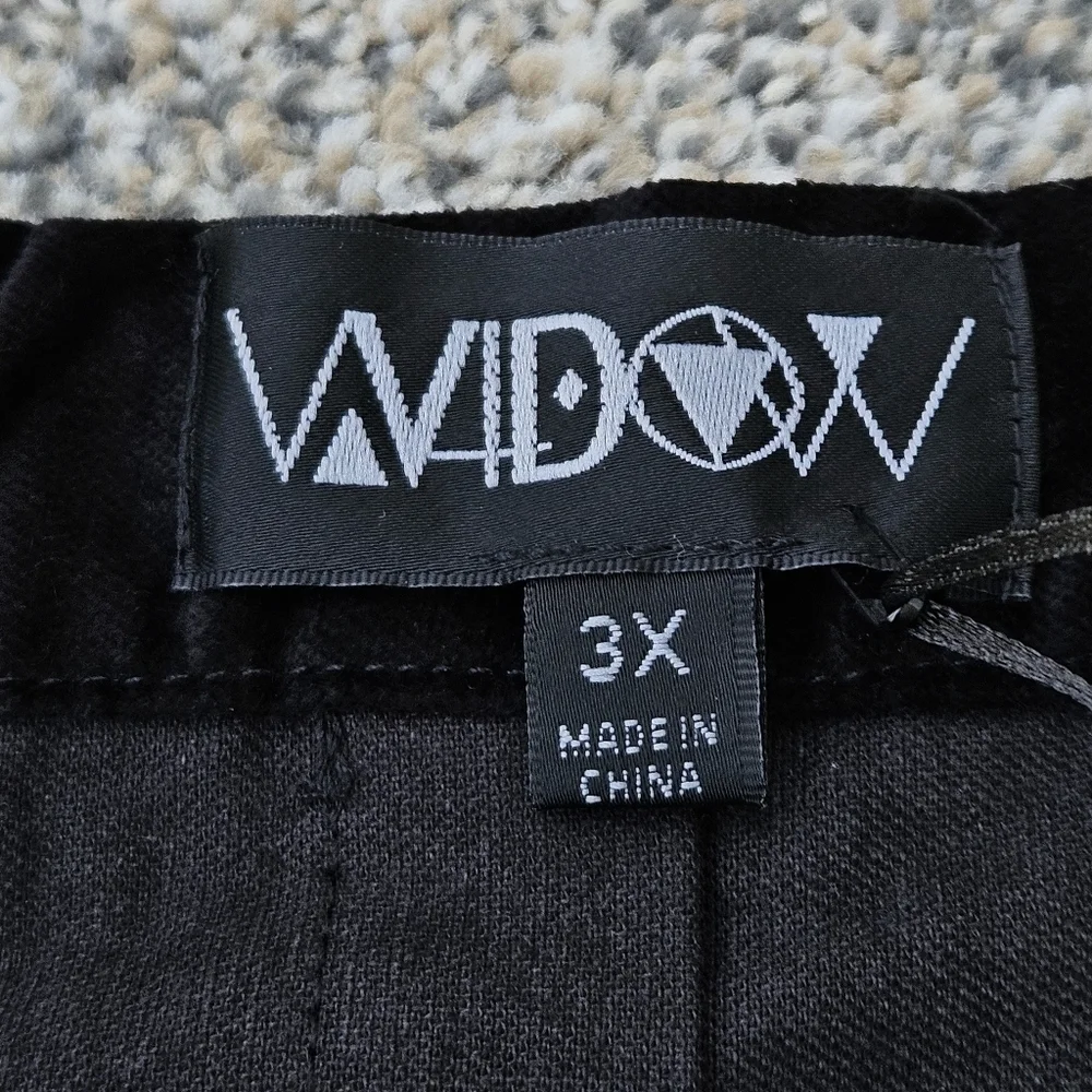 Widow Dolls Kill Skirt Goth Upside Down Cross Side Zip Velour Short Lace NWT 3X